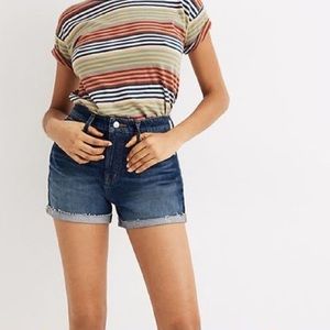New Madewell Curvy High Rise Denim Shorts